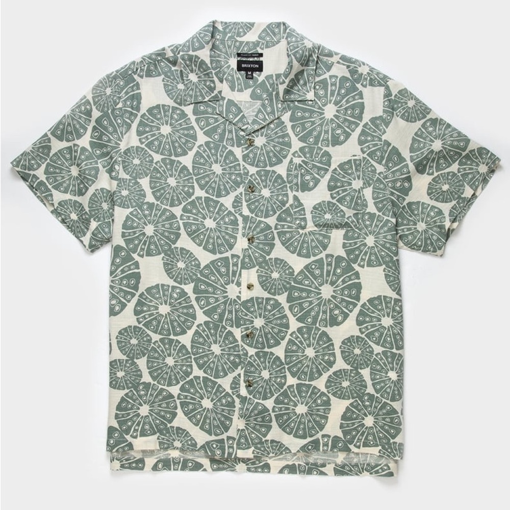 Green Floral Men's Shirt